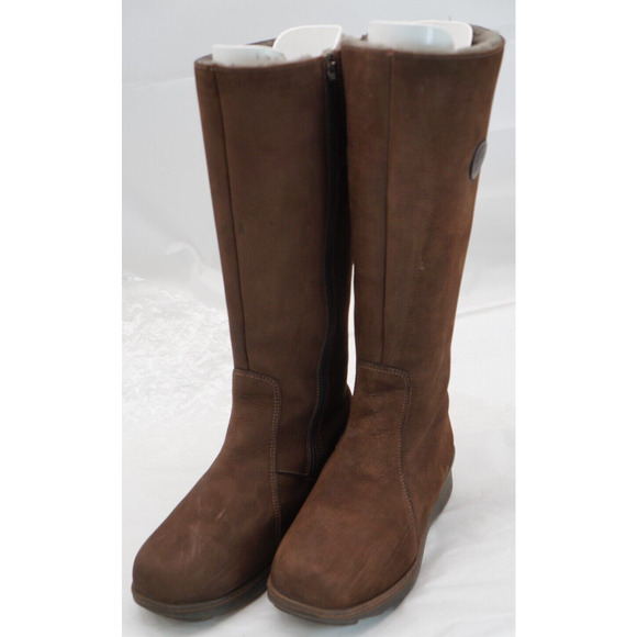 Pajar Canada Boots Shearling Lined Zip Knee High Size 40 - Picture 2 of 11
